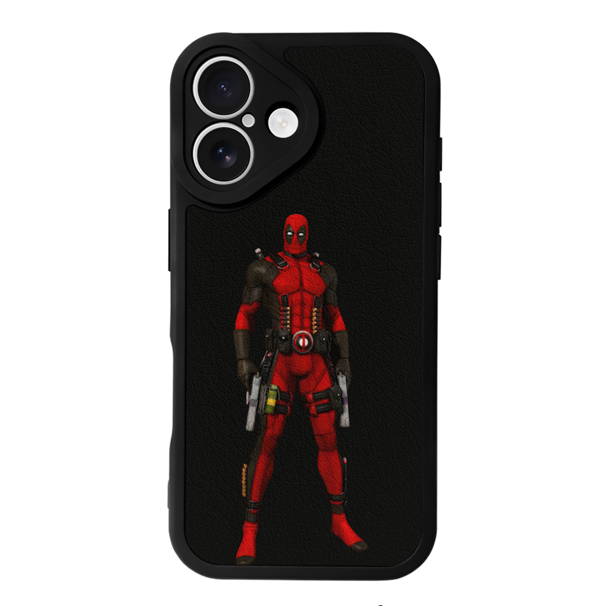 （画像用） Deadpool デッドプール 【iPhone 16シリーズ対応】シリコンスマホケース（レザー調） 材質：シリコン